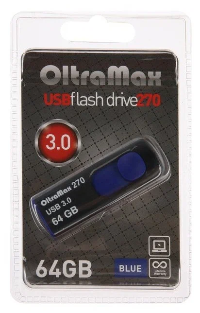 

Флешка Oltramax 64 ГБ синий (OM-64GB-270-Blue)