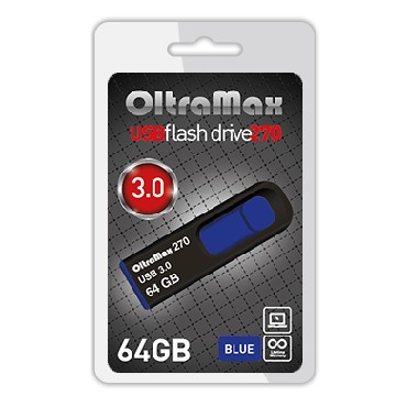 флэш-накопитель OLTRAMAX OM-64GB-270-Blue 3.0 синий