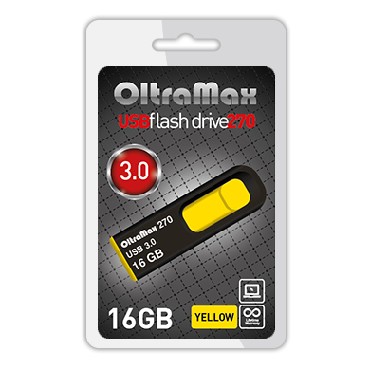 флэш-накопитель OLTRAMAX OM-16GB-270-Yellow 3.0 желтый