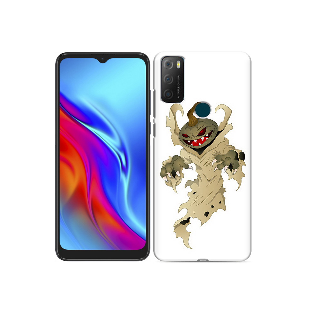 

Чехол MyPads Tocco для TCL 20e призрак хэллоуина, Прозрачный, Tocco