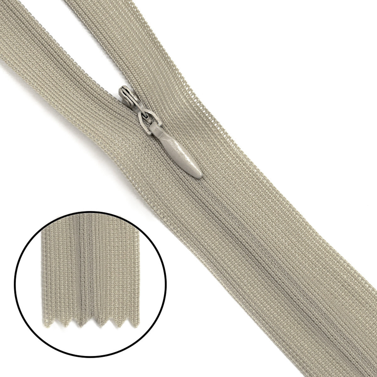 

Молния потайная нераз.т3 20см (нейлон) (F308 бежевый), 10 шт, 10120