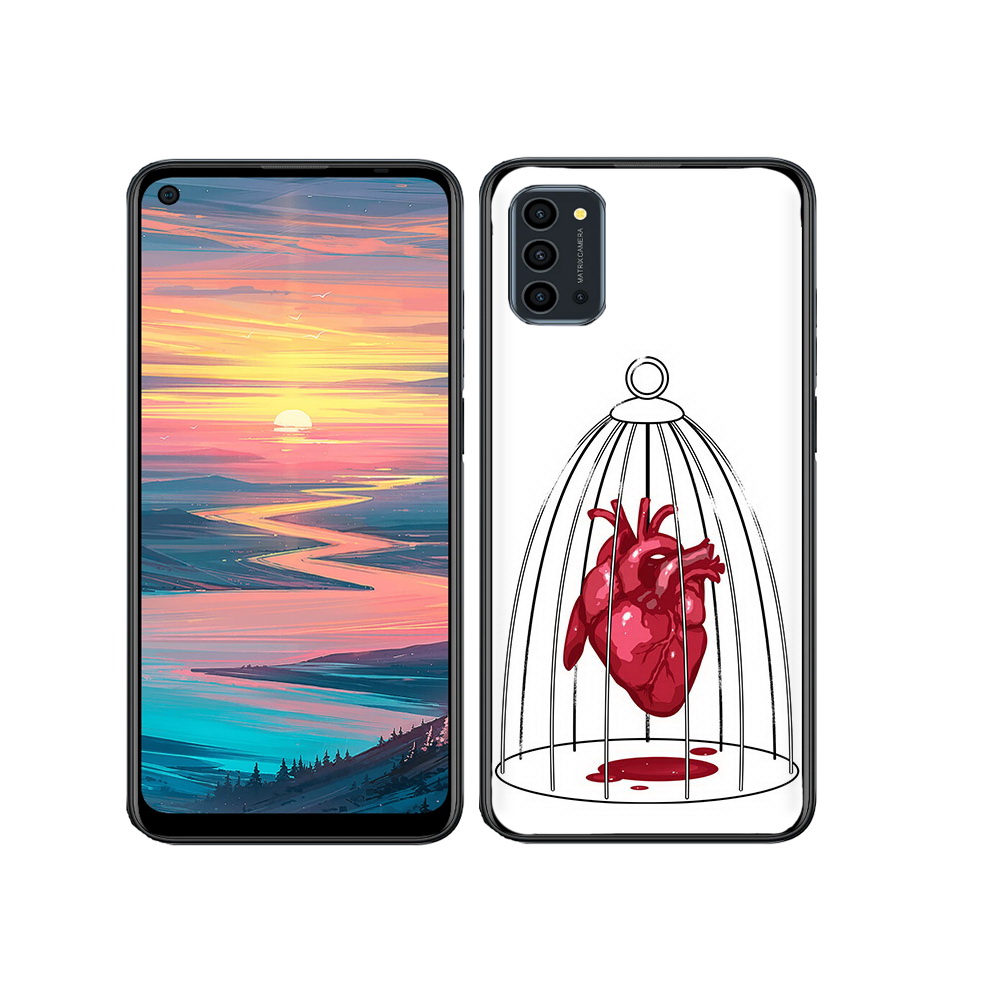 

Чехол MyPads Tocco для Oukitel K9 Pro сердце в клетке, Прозрачный, Tocco