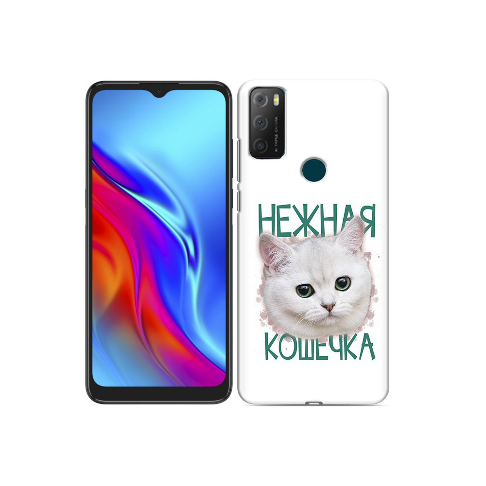 

Чехол MyPads Tocco для TCL 20e нежная кошечка, Прозрачный, Tocco