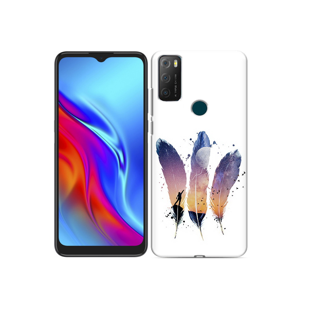 

Чехол MyPads Tocco для TCL 20e небесные перья, Прозрачный, Tocco