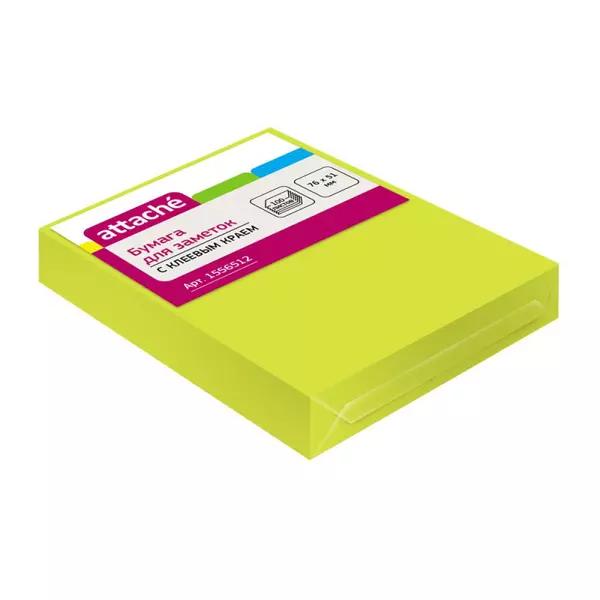 

Стикеры Attache с клеев. краем 76х51, неон, желтый 100л