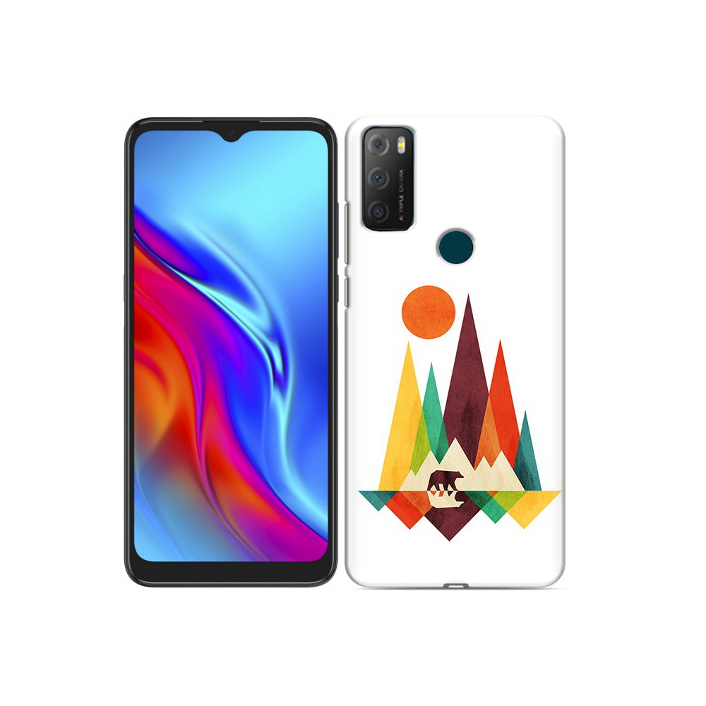 

Чехол MyPads Tocco для TCL 20e нарисованные горы с медведем, Прозрачный, Tocco