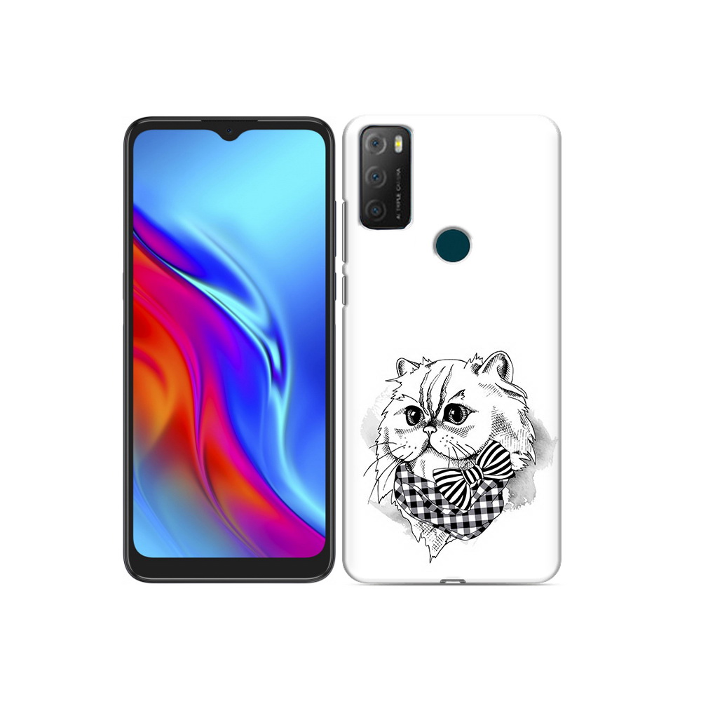 

Чехол MyPads Tocco для TCL 20e нарисованная красивая кошечка, Прозрачный, Tocco