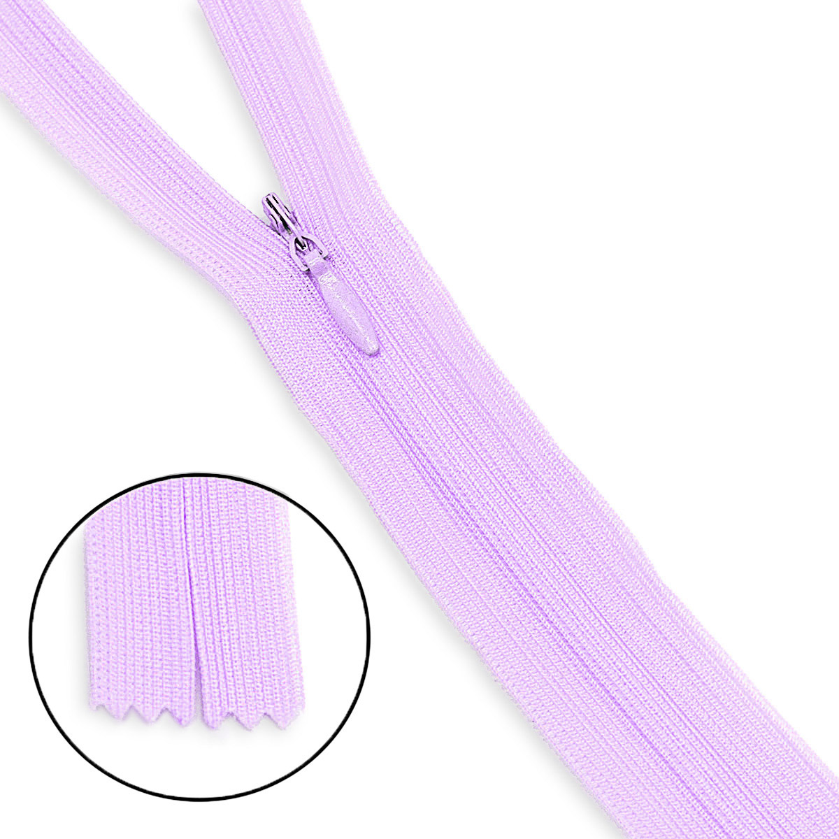 

Молния потайная неразъёмная т3 20см (нейлон) (F165 сиреневый), 10 шт, Фиолетовый, 10120