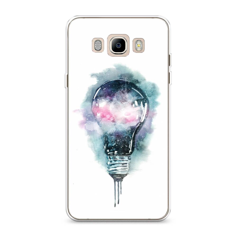 

Чехол на Samsung Galaxy J7 2016 "Волшебная лампа", Белый;серый, 23050-4