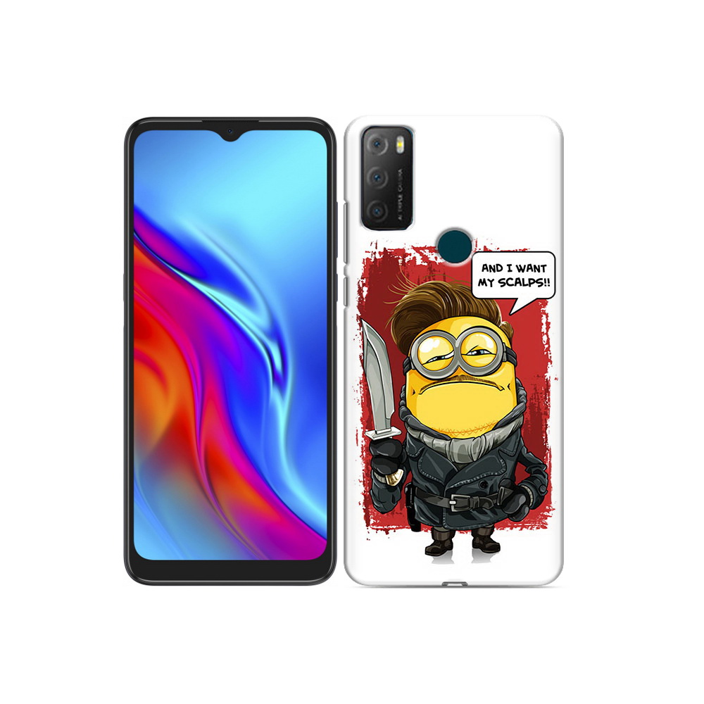 

Чехол MyPads Tocco для TCL 20e миньон убийца, Прозрачный, Tocco