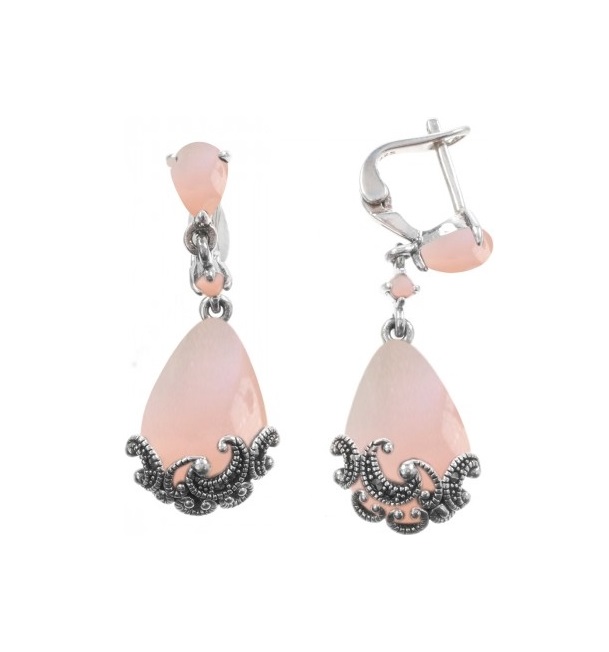 

Серьги из серебра с перламутром/марказитом Марказит HE1303-7682, HE1303-7682