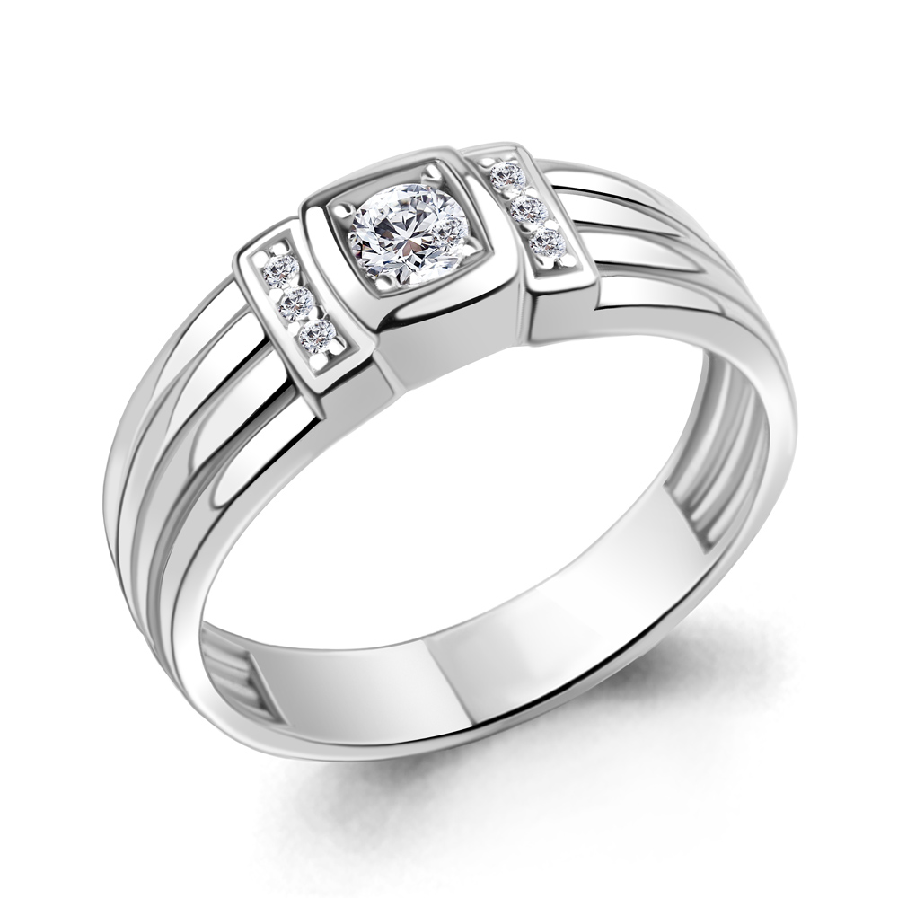 

Кольцо из серебра с фианитом Aquamarine Aquamarine 632391А_925_р р. 21, 632391А_925_р