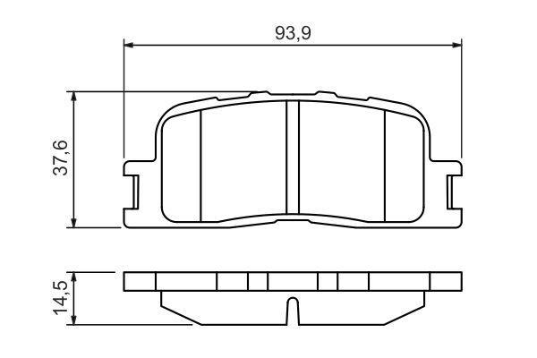 

Комплект тормозных колодок BOSCH 0986494359