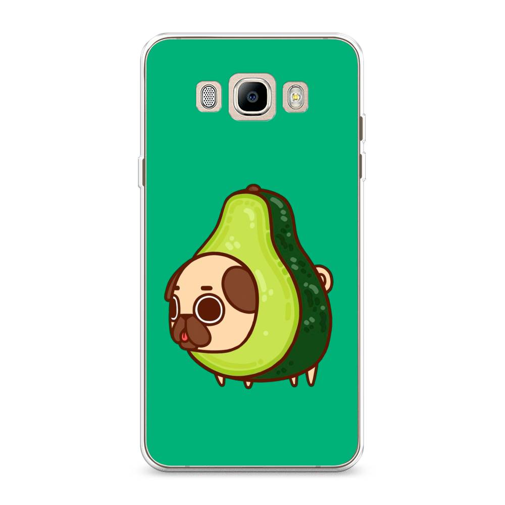 

Чехол на Samsung Galaxy J7 2016 "Мопс авокадик", Зеленый, 23050-1