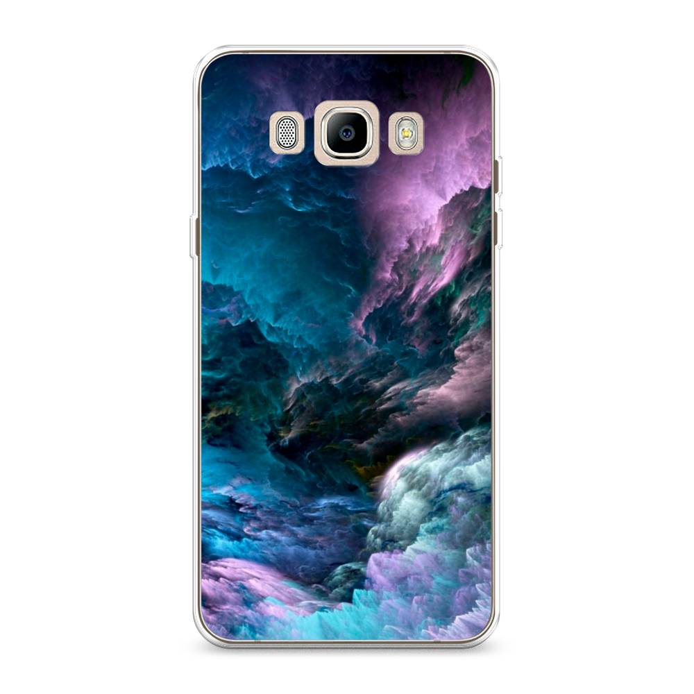 

Чехол на Samsung Galaxy J7 2016 "Загадочное небо", Синий;фиолетовый, 23050-2