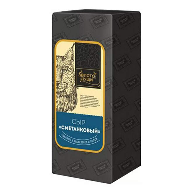 Сыр полутвердый Золото Пущи Сметанковый 50% БЗМЖ
