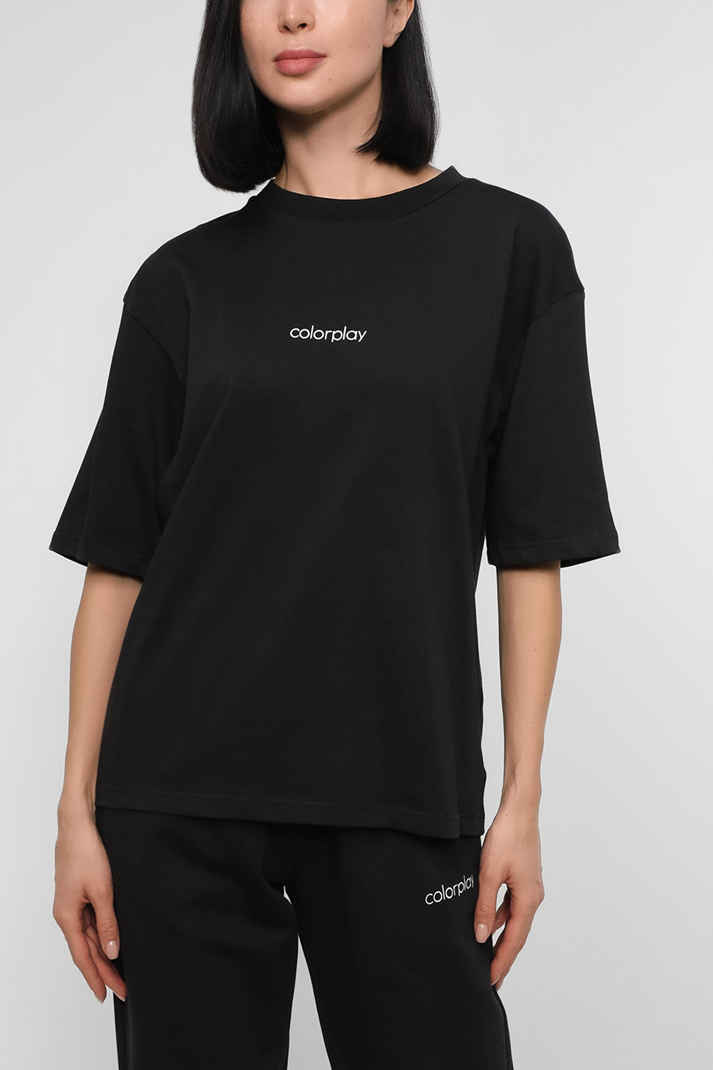 

Футболка женская COLORPLAY CP220812120-001 черная L, CP220812120-001