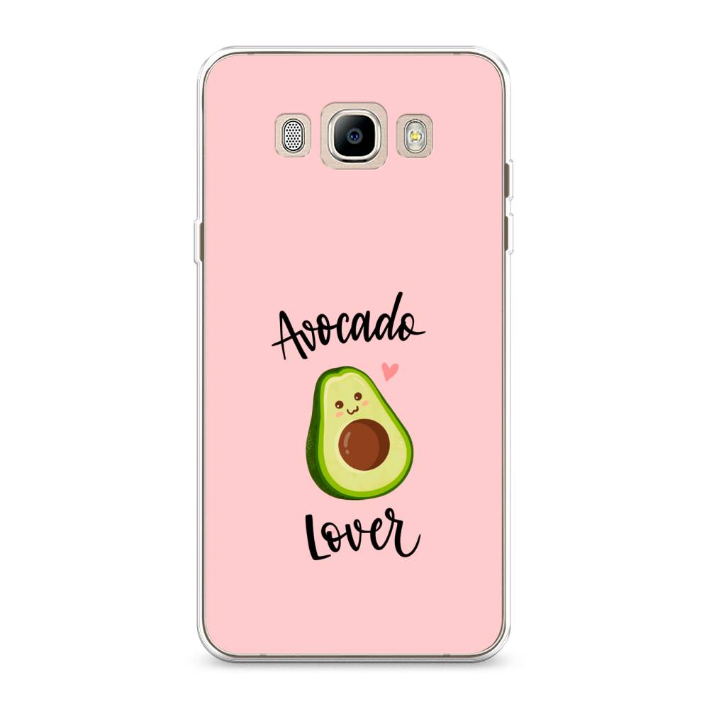 

Чехол на Samsung Galaxy J7 2016 "Avocado lover", Розовый;зеленый, 23050-6