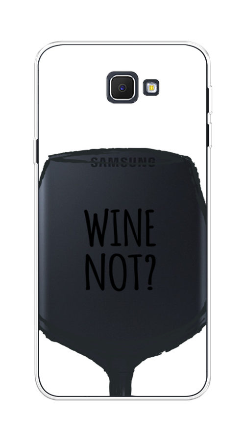 

Чехол на Samsung Galaxy J5 Prime 2016 "Wine not white", Белый, 22950-6