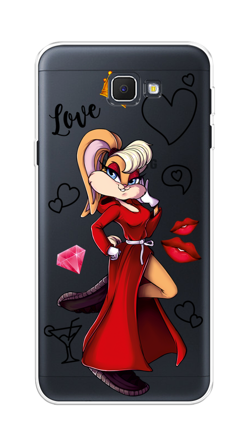 

Чехол на Samsung Galaxy J5 Prime 2016 "Rich Lola Bunny", Красный;бежевый;оранжевый, 22950-6