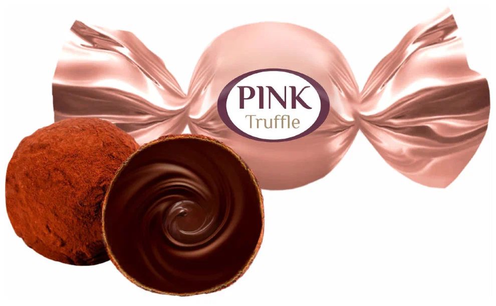Конфеты шоколадные Сладкий Орешек Pink Truffle с кремовой начинкой