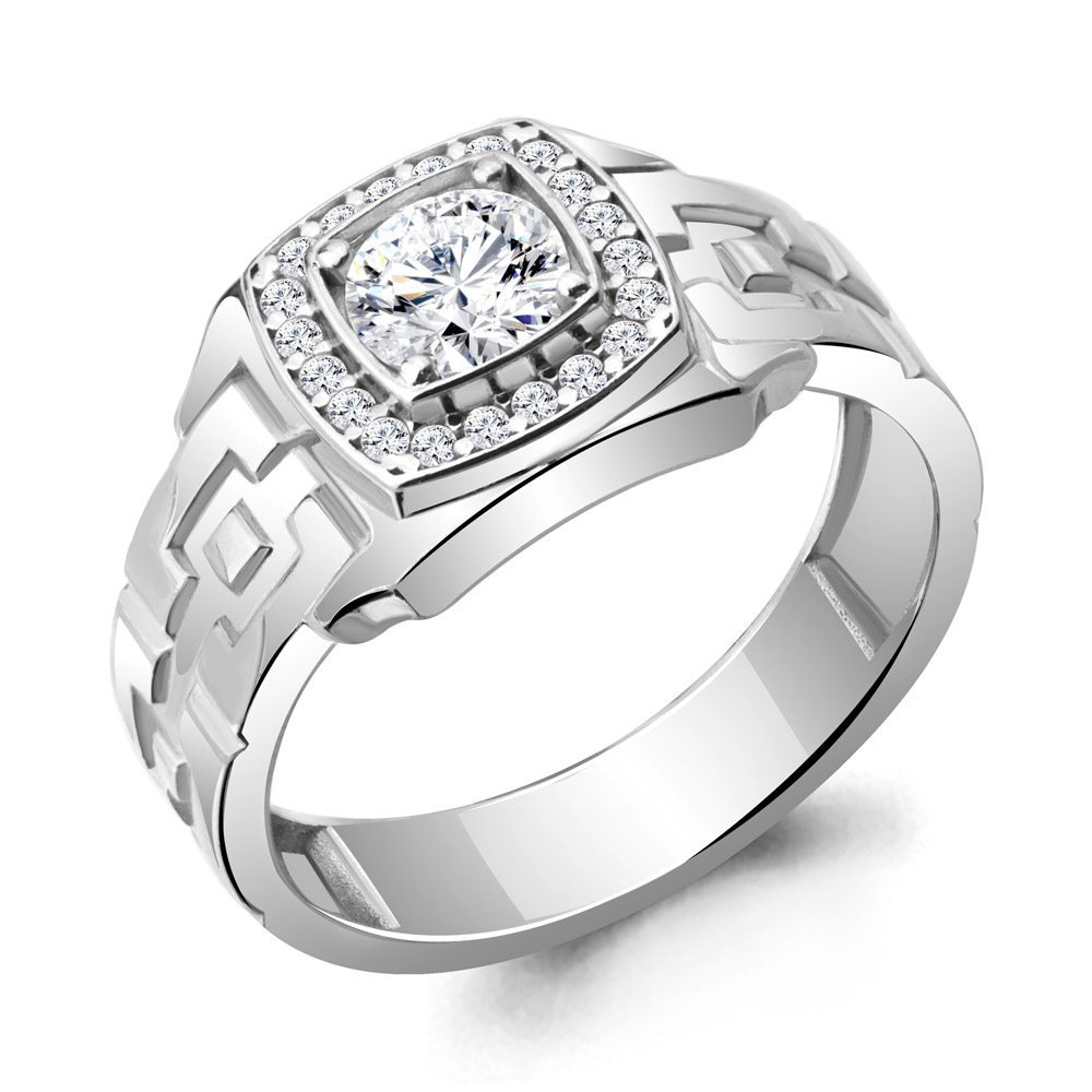 

Кольцо из серебра с фианитом Aquamarine Aquamarine 63217А_925_р р. 20,5, 63217А_925_р