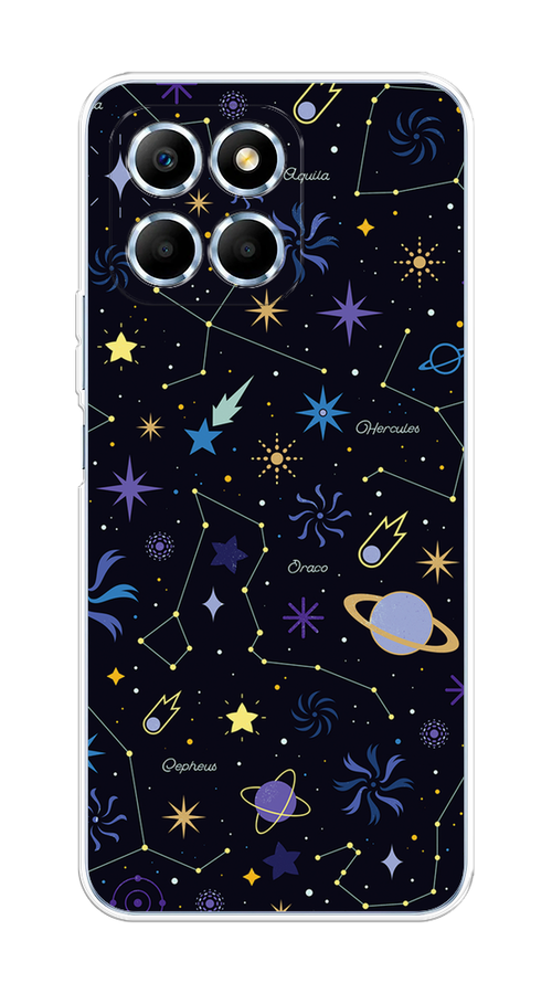 

Чехол на Honor X6 "Цветной космос", Желтый, 6109550-2