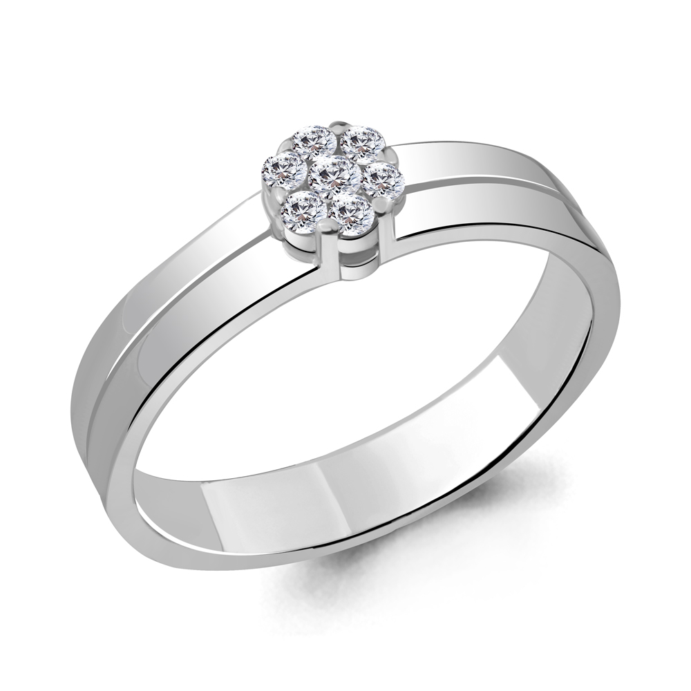 

Кольцо из серебра с фианитом Aquamarine Aquamarine 63065А_925_р р. 17, 63065А_925_р