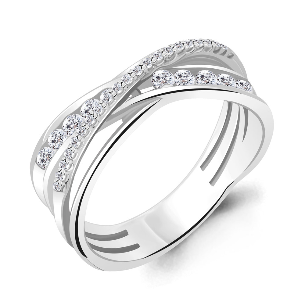 

Кольцо из серебра с фианитом Aquamarine Aquamarine 63020А_925_р р. 19, 63020А_925_р