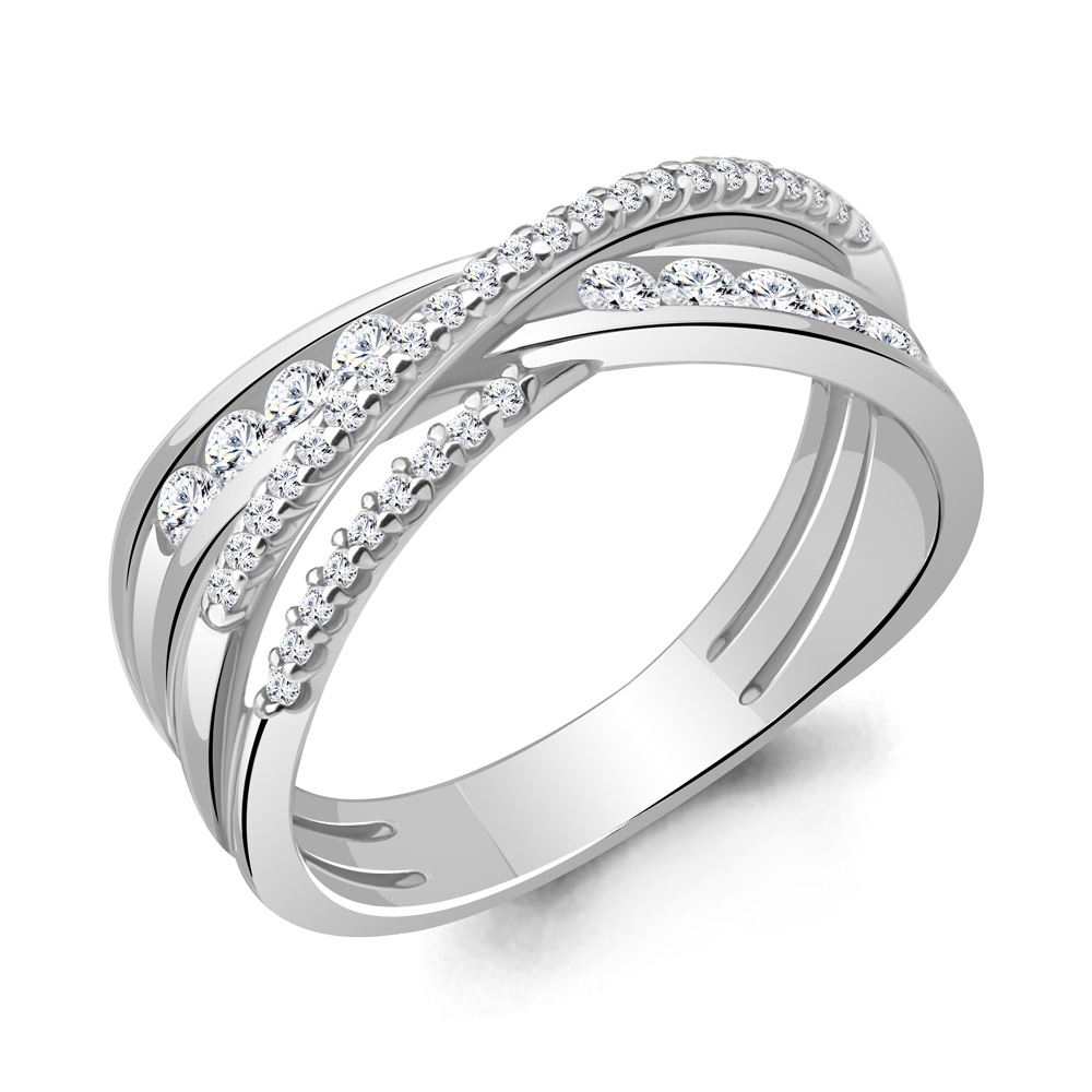 

Кольцо из серебра с фианитом Aquamarine Aquamarine 63019А_925_р р. 20, 63019А_925_р