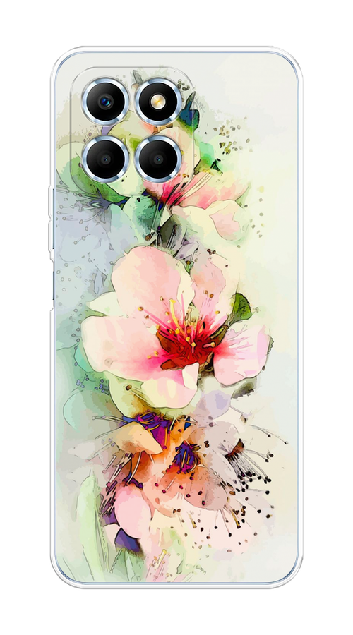 

Чехол на Honor X6 "Нежные цветы", Зеленый;розовый, 6109550-2