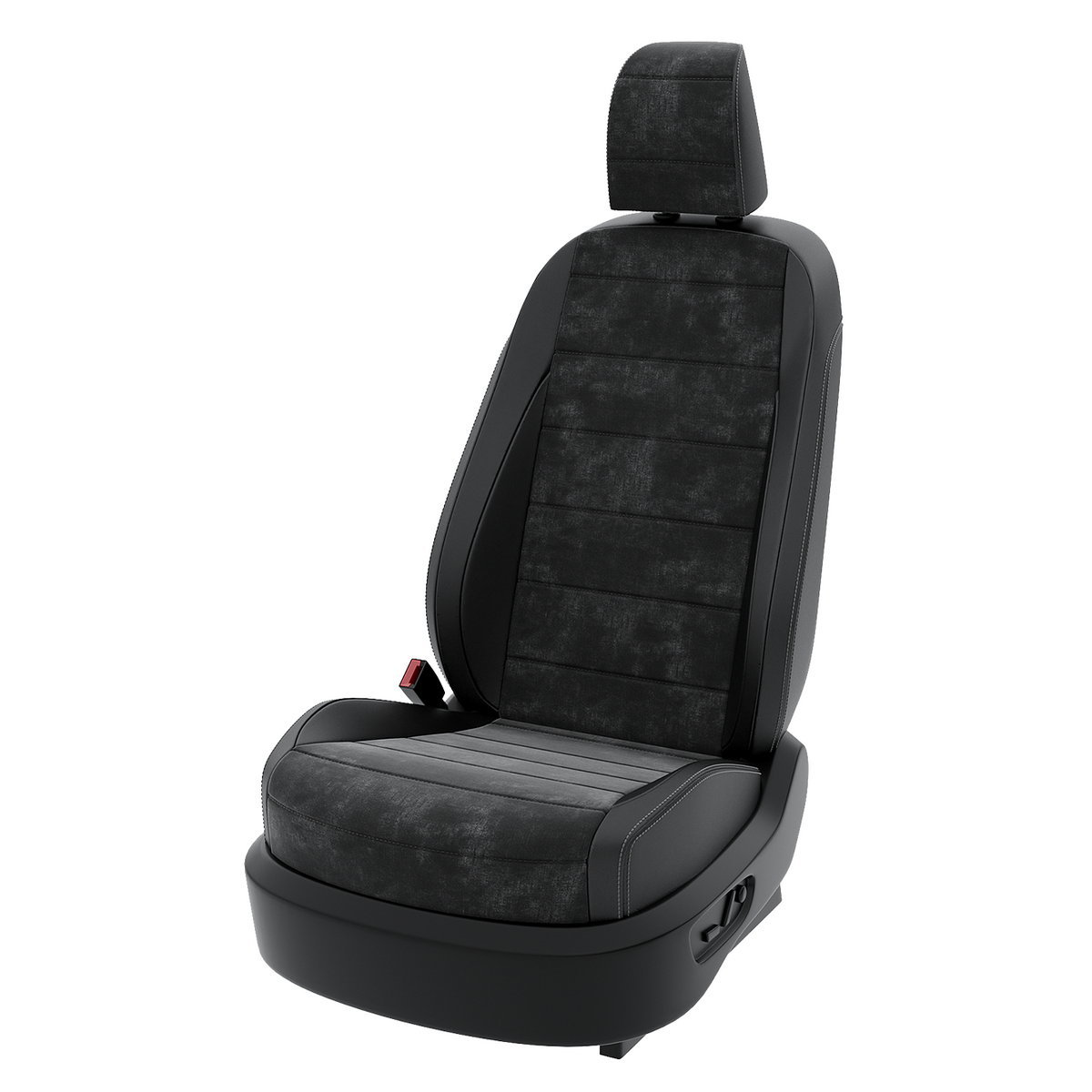 

Чехлы на сиденья Центр Авточехлов для Nissan Tiida CNTRA1432F-С2-557 Алькантара Черный, CNTRA1432