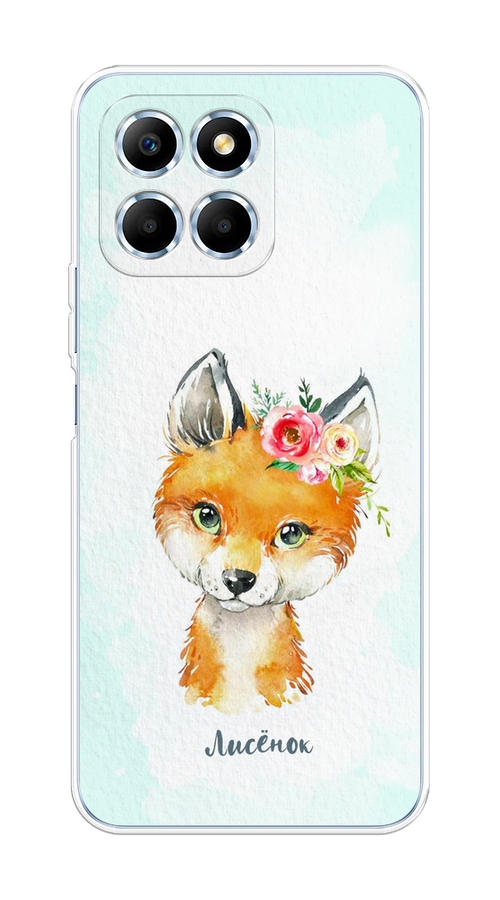 

Чехол на Honor X6 "Мой лисёнок", Голубой;оранжевый, 6109550-1