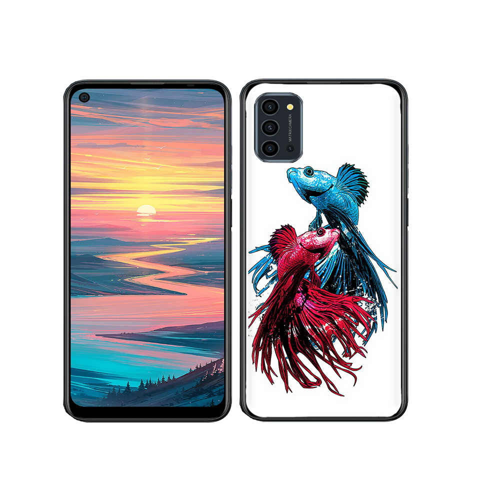 

Чехол MyPads Tocco для Oukitel K9 Pro рыбы петушки, Прозрачный, Tocco