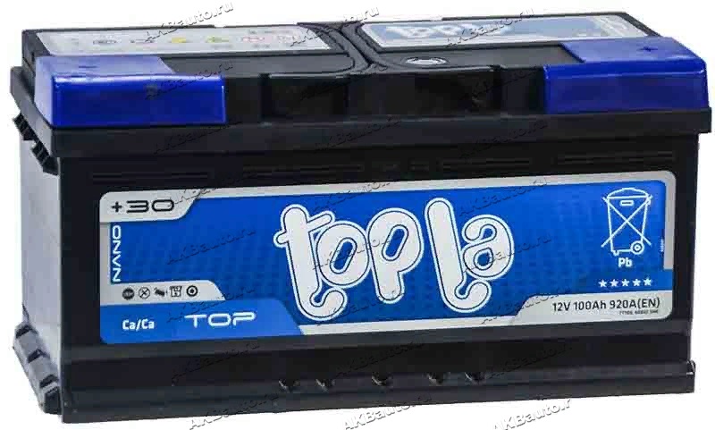 

Аккумулятор Topla Top 100 А/ч 920 А обр. пол. 118800 Евро авто (353x175x190)