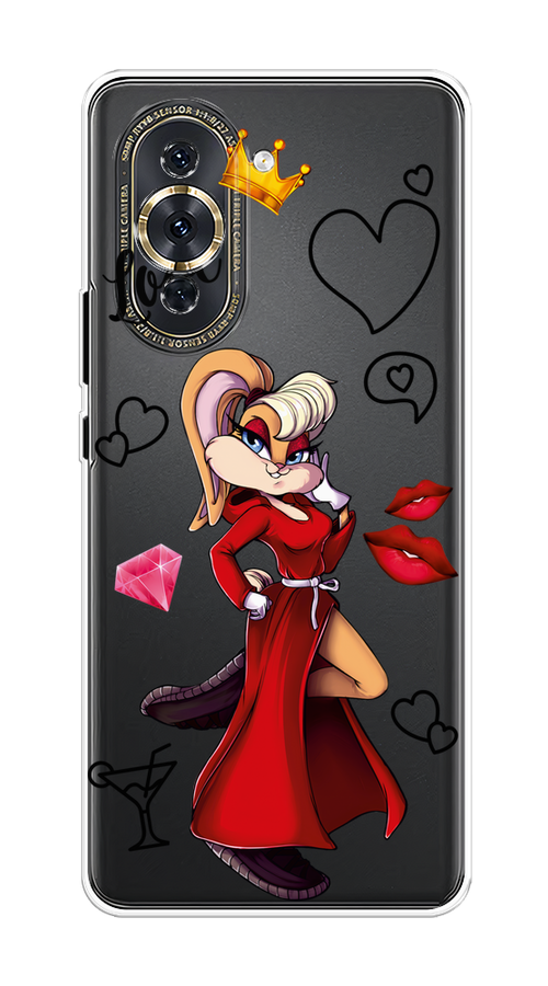 

Чехол на Huawei Nova 10 Pro "Rich Lola Bunny", Красный;бежевый;оранжевый, 6109050-6