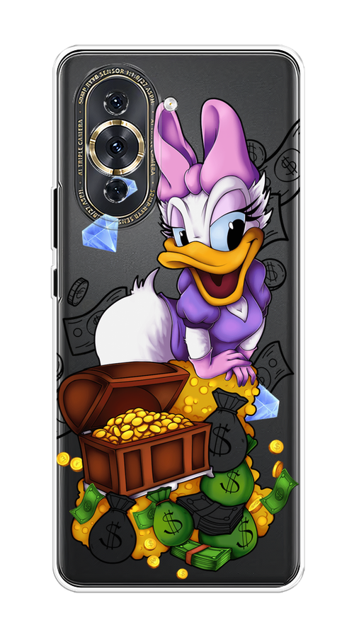 

Чехол на Huawei Nova 10 Pro "Rich Daisy Duck", Коричневый;белый;фиолетовый, 6109050-6