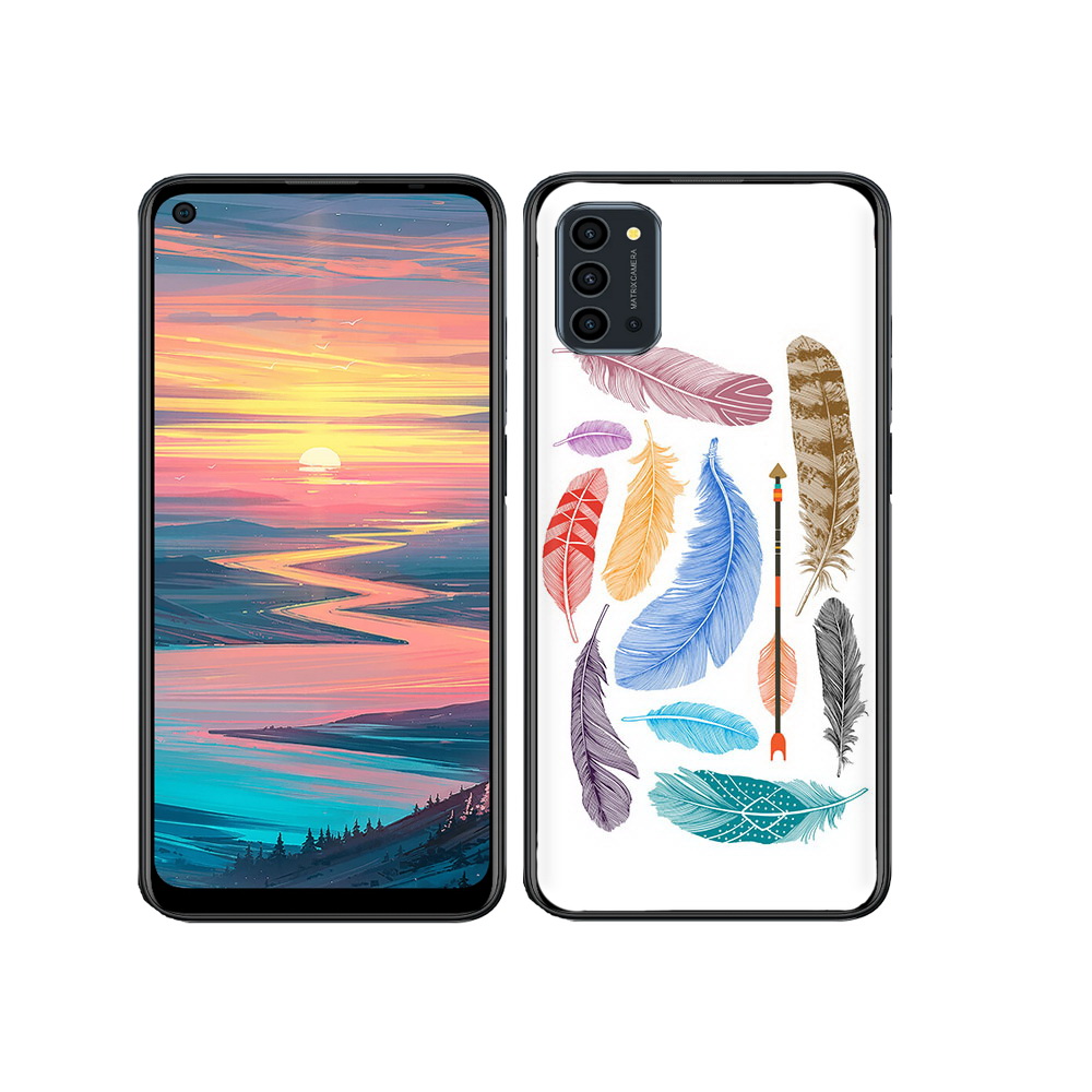 

Чехол MyPads Tocco для Oukitel K9 Pro разноцветные перья, Прозрачный, Tocco