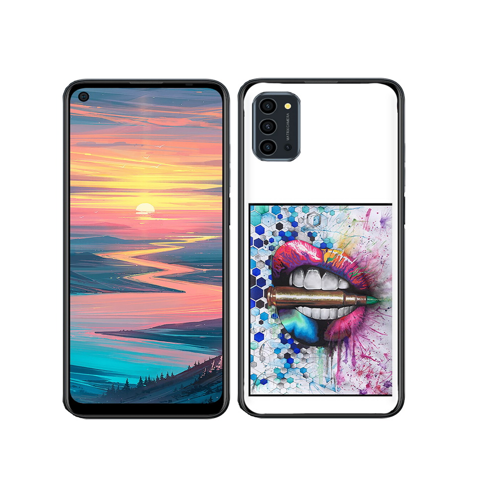 

Чехол MyPads Tocco для Oukitel K9 Pro разноцветные губы с пулей, Прозрачный, Tocco