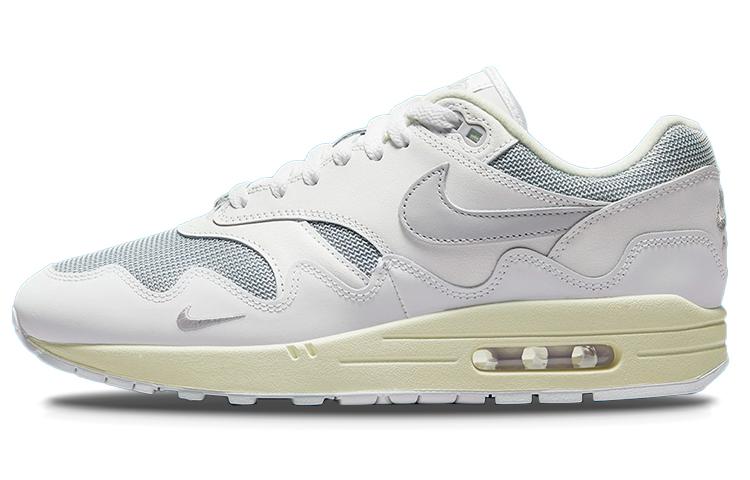 

Кроссовки унисекс Nike Patta x Nike Air Max 1 white белые 45.5 EU, Белый, Patta x Nike Air Max 1 white