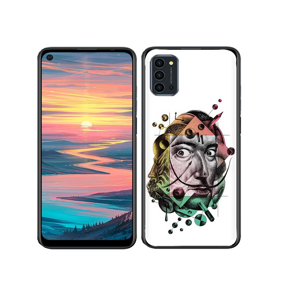 

Чехол MyPads Tocco для Oukitel K9 Pro разноцветное лицо абстракция, Прозрачный, Tocco