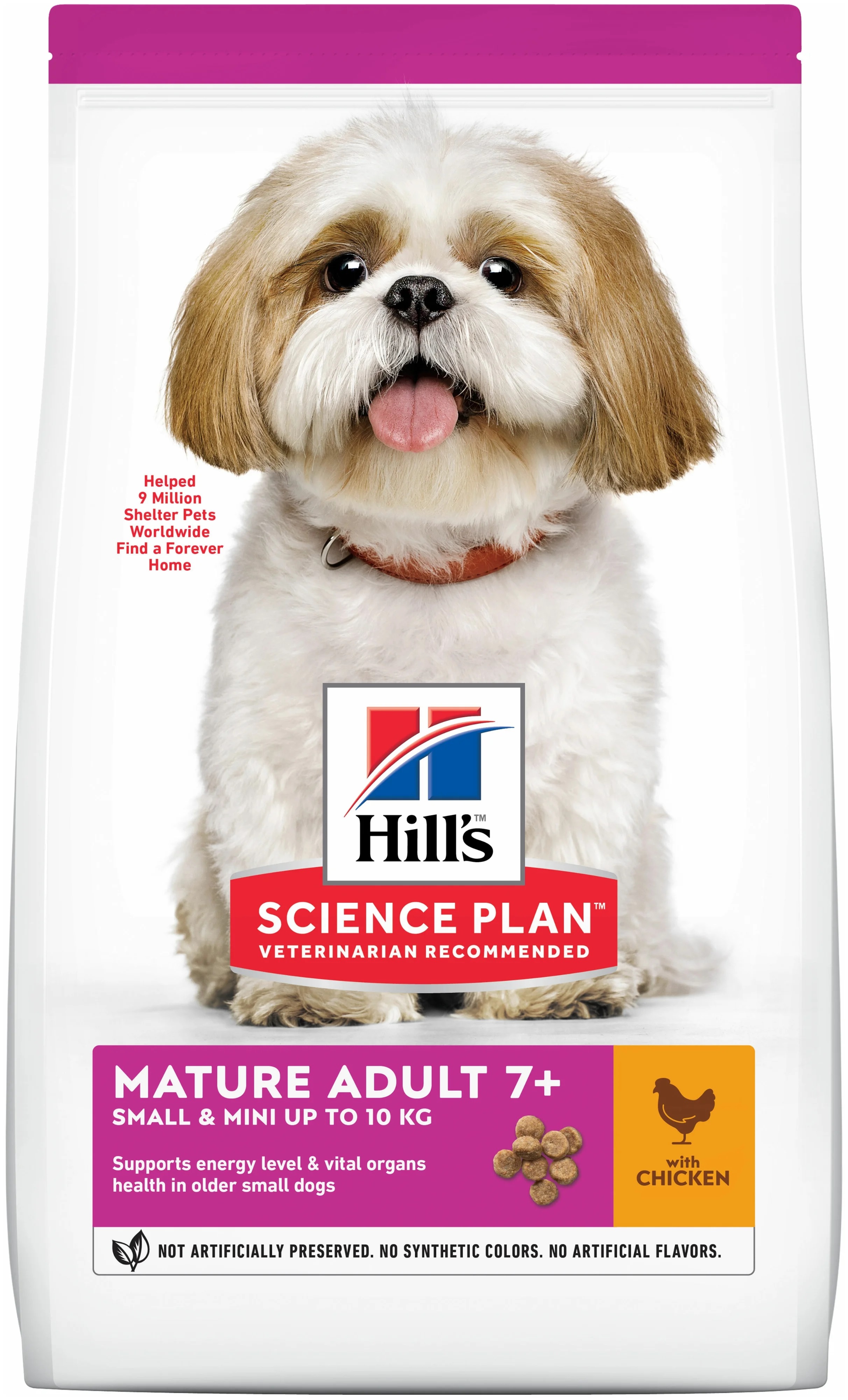 фото Сухой корм для собак hill's science plan mature adult 7+ small&mini, курица, 1,5кг