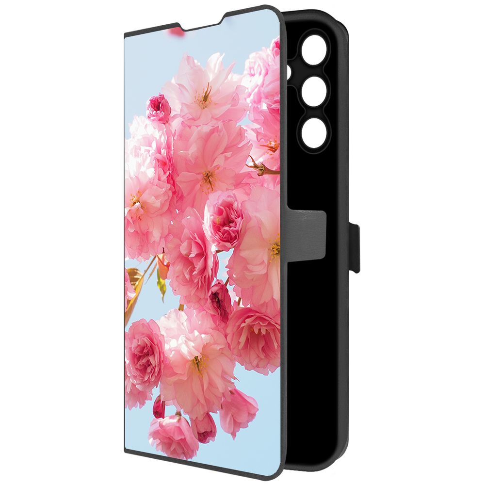 

Чехол-книжка Krutoff Eco Book для Samsung Galaxy A15 4G (A155) Сакура (черный)