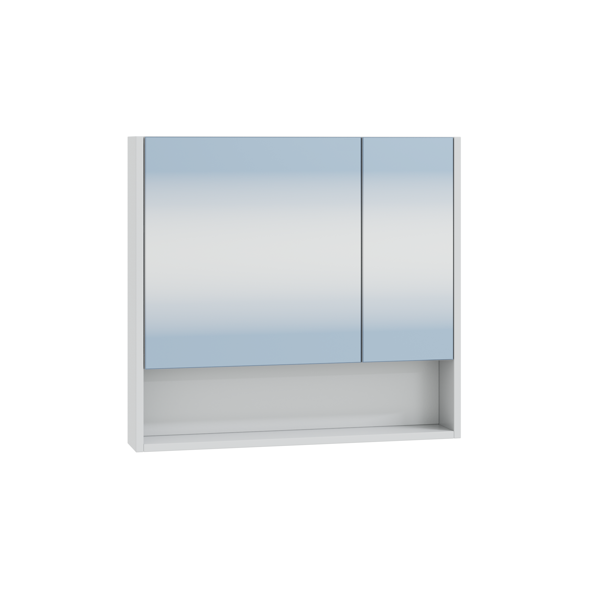 Зеркальный шкаф СанТа Сити 70 700352 Белый зеркальный шкаф aqwella сити 60х80 дуб балтийский sit0406db