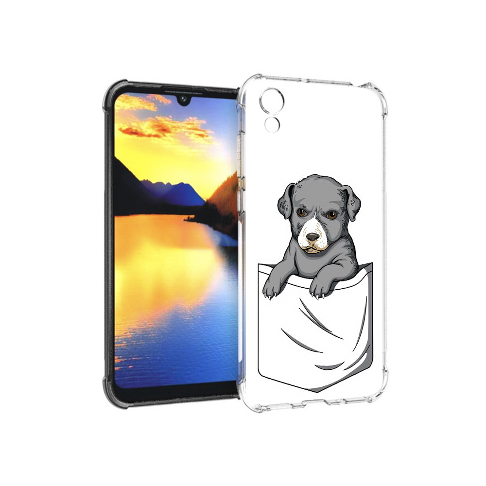 

Чехол MyPads Tocco для Huawei Y5 собачка в кармане, Прозрачный, Tocco