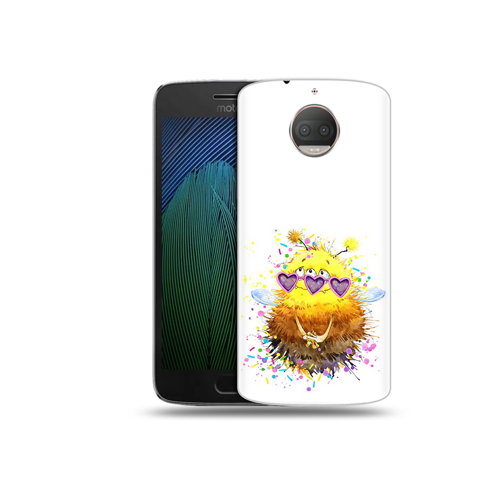 

Чехол MyPads Tocco для Motorola Moto G5S Plus Пушитый шмель (PT75337.377.143), Прозрачный, Tocco