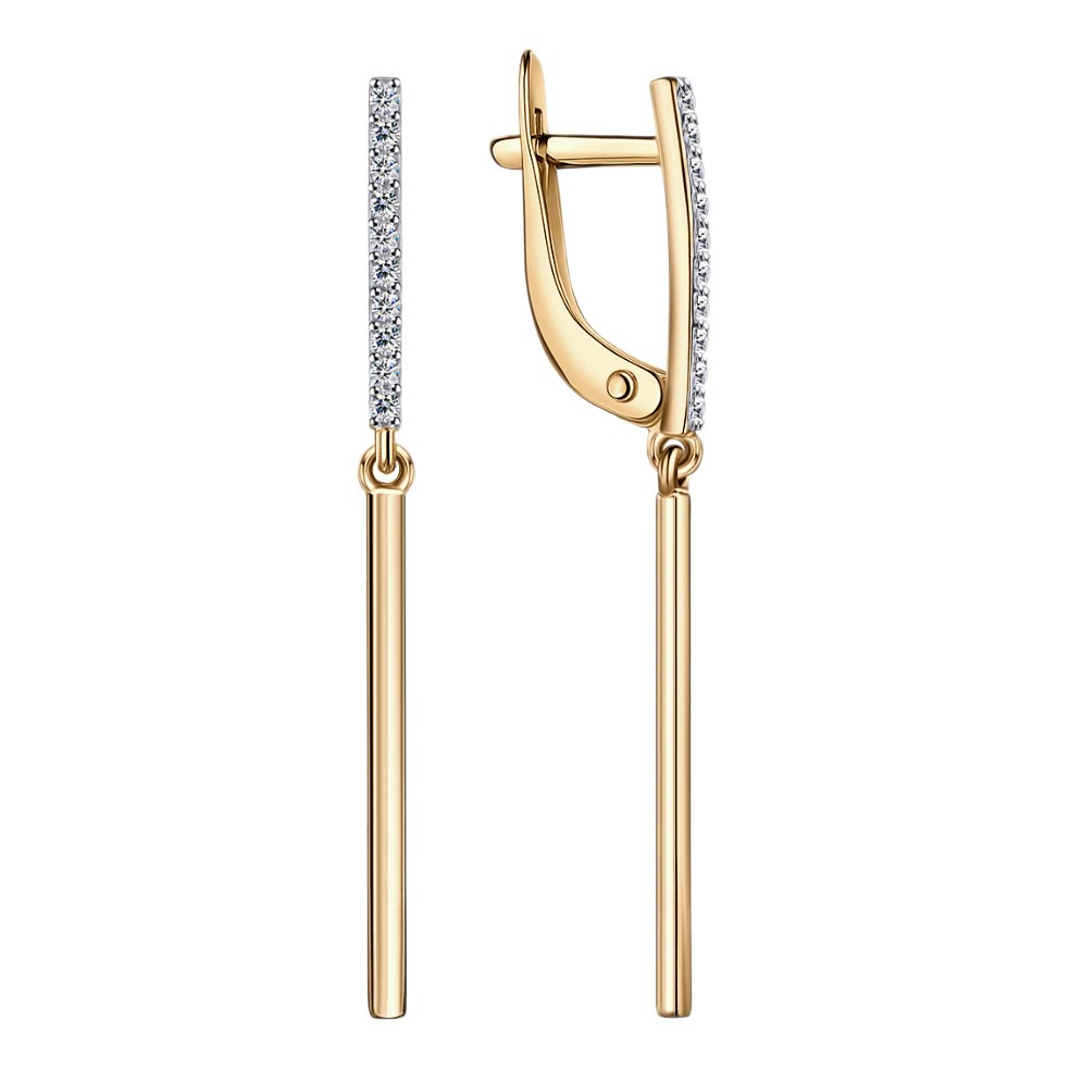 

Серьги из красного золота с бриллиантом Veronika S112-1274BR, S112-1274BR