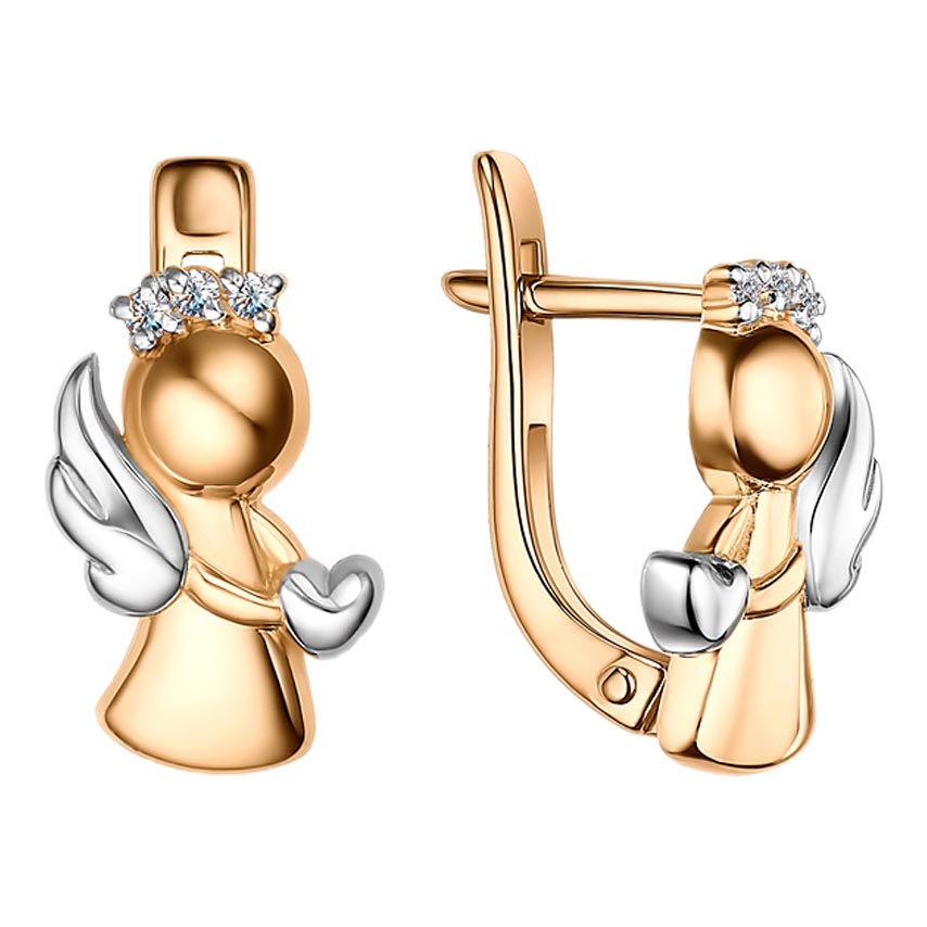 

Серьги из красного золота с бриллиантом Veronika S112-1074BR, S112-1074BR