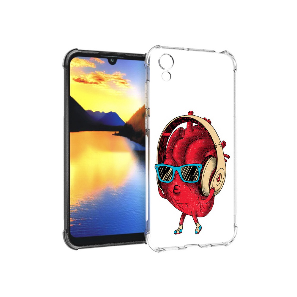 

Чехол MyPads Tocco для Huawei Y5 слушай сердце, Прозрачный, Tocco