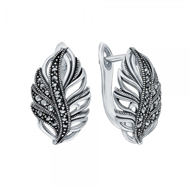 

Серьги из серебра с марказитом Марказит HE997-8929, HE997-8929
